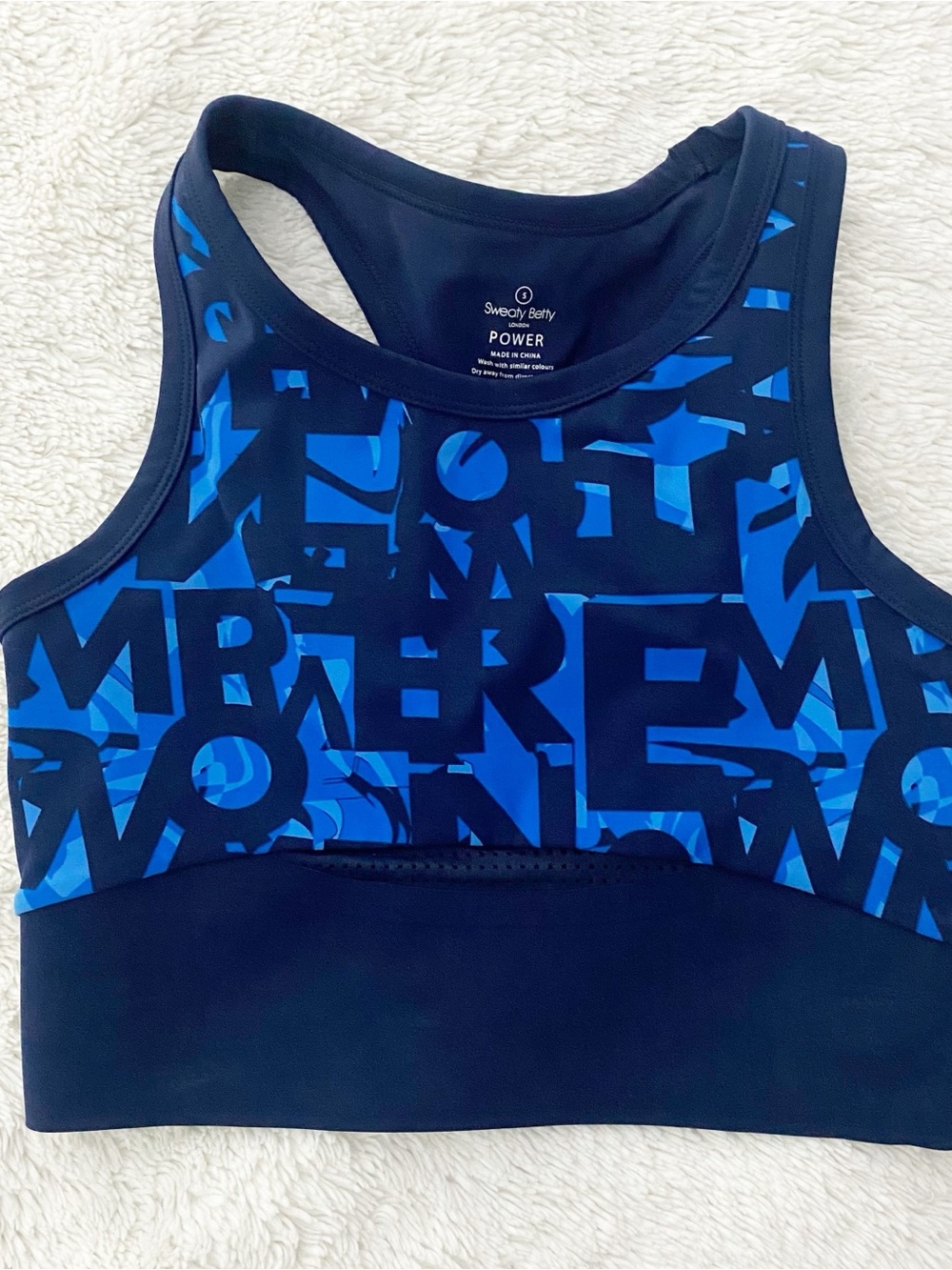 NWT Sweaty Betty Power Frame Workout Tank Sports Bra Size Small